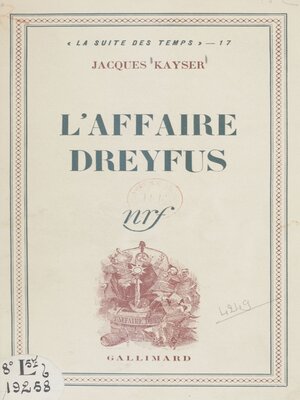 cover image of L'affaire Dreyfus